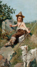 L'Enfance de Giotto - Oscar Pereira da Silva — weergave van het kunstwerk