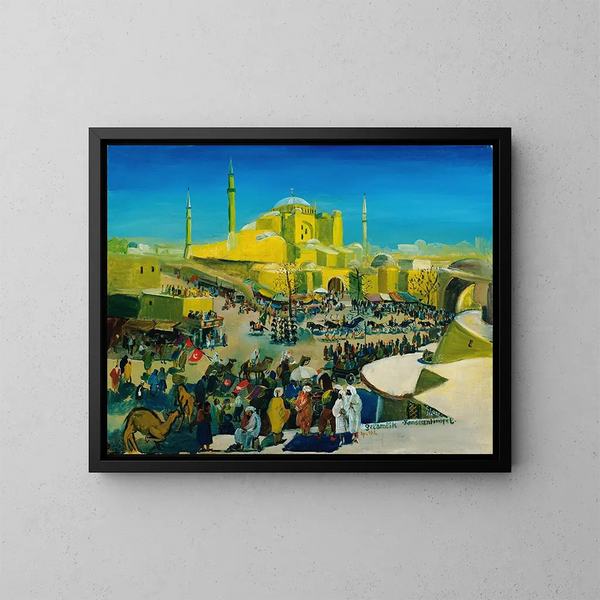 Het Selamlik in Constantinopel - Oskar Laske — ingelijst kunstwerk aan de muur