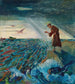 Prediking over de vis - Oskar Laske — weergave van het kunstwerk