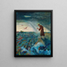 Prediking over de vis - Oskar Laske — ingelijst kunstwerk aan de muur