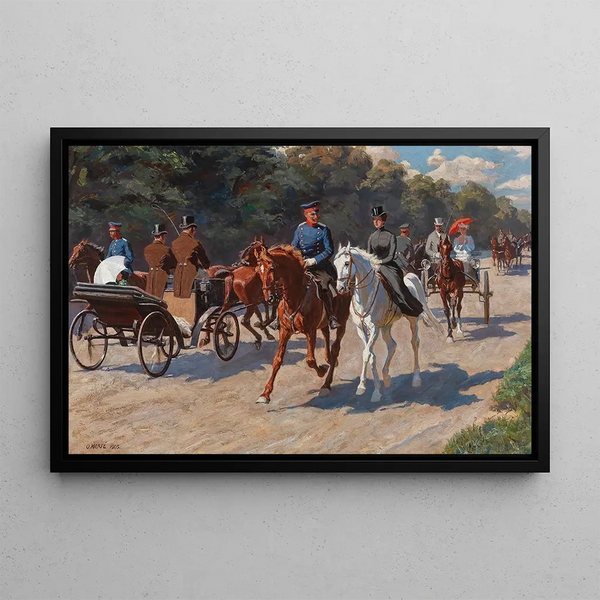 Oskar Mert - Riding Out and Driving on the Promenade.webp