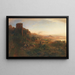 Sfeer van de avond in de Albanen - Oswald Achenbach — ingelijst kunstwerk aan de muur