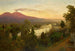 Campo Santo at Poggioreale, Vesuvius in the distance - Oswald Achenbach — artwork view