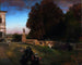 in het park van de Villa Borghèse - Oswald Achenbach — weergave van het kunstwerk