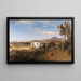 Landschap bij Pompeii - Oswald Achenbach — ingelijst kunstwerk aan de muur