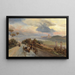 Via Cassia nabij Rome - Oswald Achenbach — ingelijst kunstwerk aan de muur