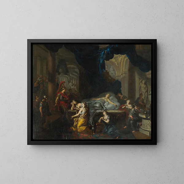 De Dood van Cleopatra - Ottmar Elliger de Jonge — ingelijst kunstwerk aan de muur