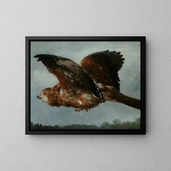 Muziek in vlucht - Otto Bache — ingelijst kunstwerk aan de muur
