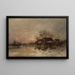 Winterlandschap - Otto Fedder — ingelijst kunstwerk aan de muur