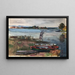 Fishing Boats Painting - Otto Geigenberger — framed artwork on a wall