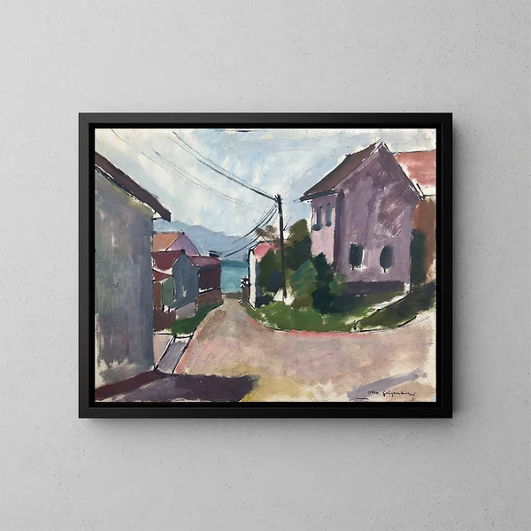 Gstadt aan de Chiemsee - Otto Geigenberger — ingelijst kunstwerk aan de muur