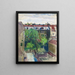Backyard Painting - Otto Geigenberger — framed artwork on a wall
