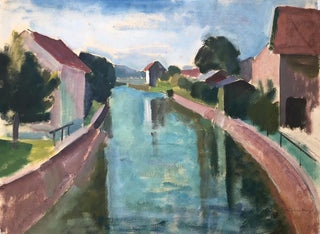 Otto Geigenberger - Huser am Kanal.webp