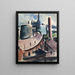 Industrial Buildings Painting - Otto Geigenberger — framed artwork on a wall