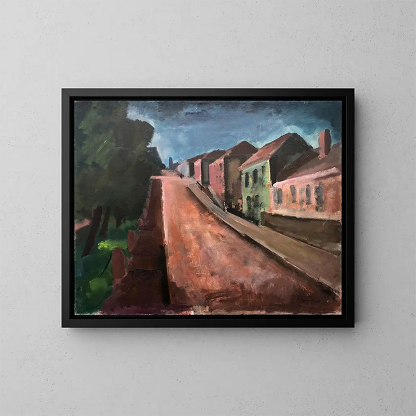 Rue rouge - Otto Geigenberger — ingelijst kunstwerk aan de muur