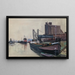 schepen in de haven van Hamburg - Otto Geigenberger — ingelijst kunstwerk aan de muur
