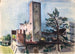 Kasteel Grünwald bij München - Otto Geigenberger — weergave van het kunstwerk