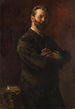 Portret van de tekenleraar Arthur Haferkorn - Otto Greiner — weergave van het kunstwerk