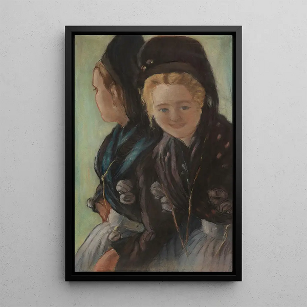 Otto Heinrich Engel - Zwei junge Frauen in Fhrer Tracht.webp