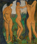 Drie akten - Otto Mueller — weergave van het kunstwerk