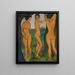 Drie akten - Otto Mueller — ingelijst kunstwerk aan de muur