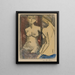 Nude girl in front of the mirror - Otto Mueller — framed artwork on a wall