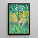 Two Nudes of Young Girls - Otto Mueller — framed artwork on a wall