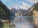 Het Königsee-meer - Otto Strützel — weergave van het kunstwerk