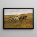 Peasants working - Otto von Thoren — framed artwork on a wall