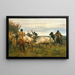 Bergers conduisant des bœufs - Otto von Thoren — framed artwork on a wall