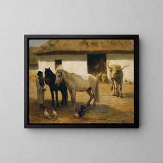 Otto von Thoren - Ungarischer Bauernhof.webp