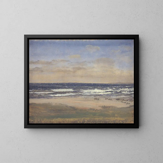 P C Skovgaard - The Beach at Rgeleje.webp