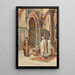Muslims praying - Pietro Pavesi — framed artwork on a wall