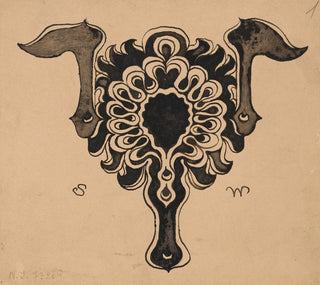 Panier de fleurs stylisé Embellissement à ycie Hebdomadaire de 1887 et 1889 - Stanisław Wyspiański