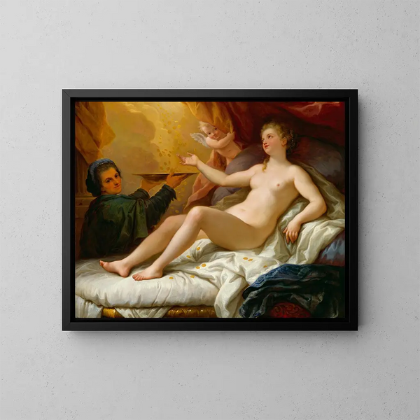 Dana - Paolo de Matteis — ingelijst kunstwerk aan de muur