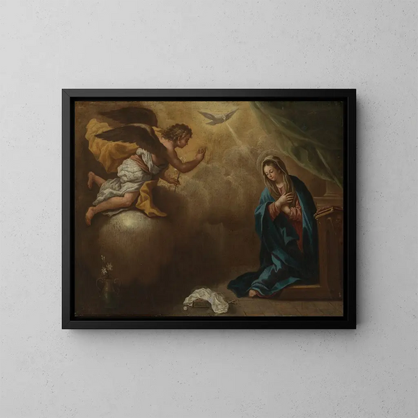 Annunciatie aan Maria - Paolo de Matteis — ingelijst kunstwerk aan de muur