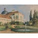 Reproductie van het schilderij Parc du château avec fontaine - Marie Egner