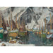 Reproductie van het schilderij Van de vissersboten in Svolvær, studie van de Lofoten - Anna Boberg