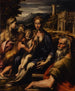 The Virgin and Child, Saint John the Baptist, Madeleine, and Zechariah, The Virgin of Saint Zechariah - Parmigianino — artwork view