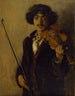 De musicus - Pascal-Adolphe-Jean Dagnan-Bouveret — weergave van het kunstwerk