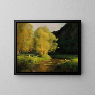 PascalAdolpheJean DagnanBouveret - Willows by a Stream.webp