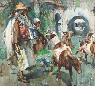 Pasteur avec son rebao - Jos Navarro y Llorens
