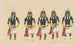Kachinas met lange haren - Patricio Toya — weergave van het kunstwerk