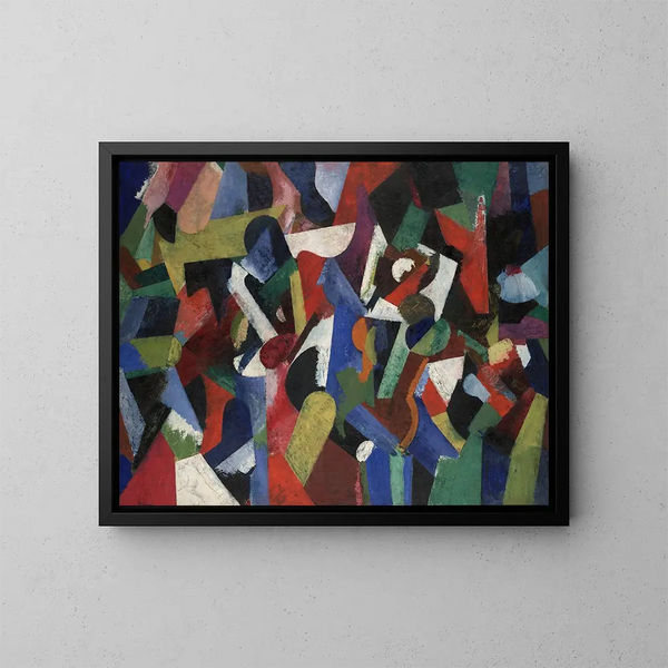 Compositie V - Patrick Henry Bruce — ingelijst kunstwerk aan de muur