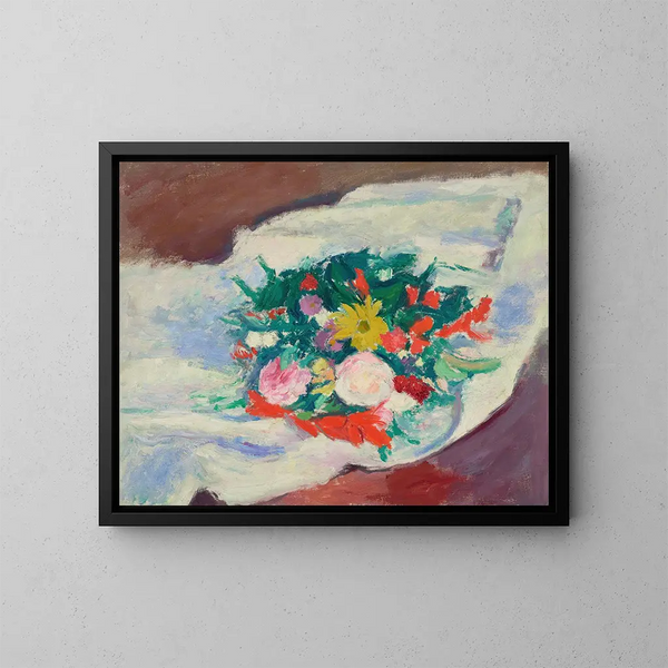 Bloemen - Patrick Henry Bruce — ingelijst kunstwerk aan de muur