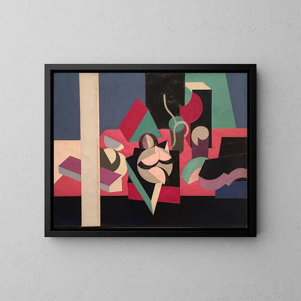 Objecten op een tafel - Patrick Henry Bruce — ingelijst kunstwerk aan de muur