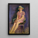Portrait de Biddy Campbell fille du 2e Lord Glenavy - Patrick Joseph Tuohy — ingelijst kunstwerk aan de muur