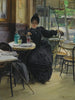 in het Café - Paul-François Quinsac — weergave van het kunstwerk