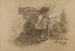 Moeder en kind en dorp in vlammen - Paul Albert Laurens — weergave van het kunstwerk