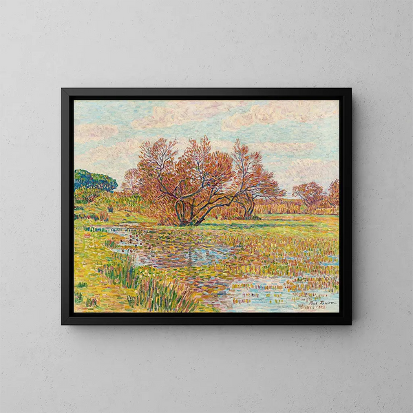 Landschap in Arles - Paul Baum — ingelijst kunstwerk aan de muur